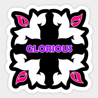 Glorious dark Sticker